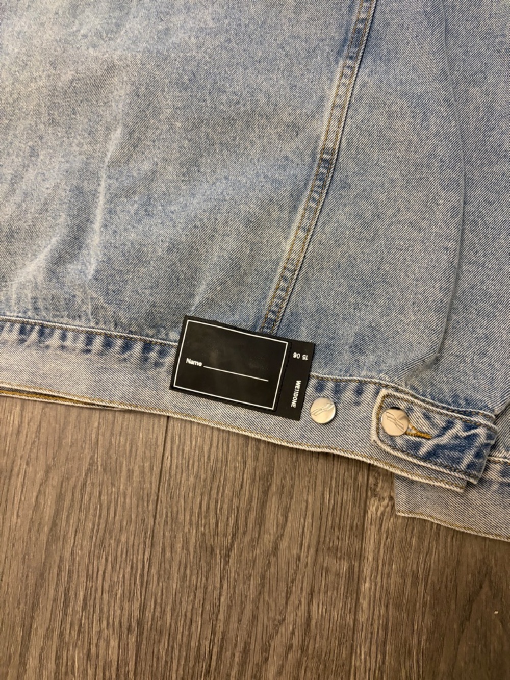 We11done mens Denim trucker Jacket image 5